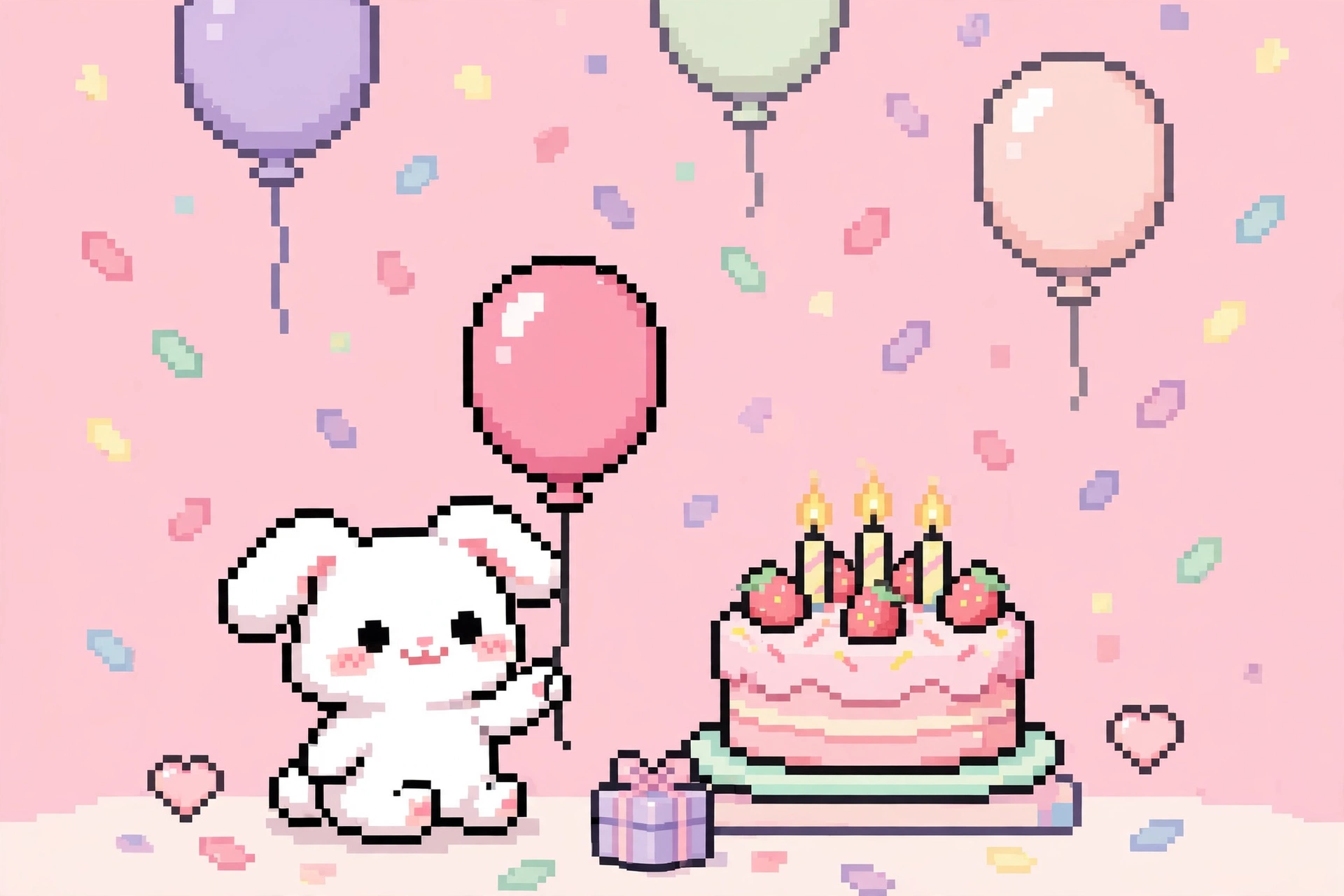 像素兔子生日